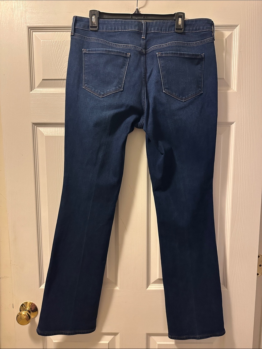 Women’s Old Navy Dark Blue Kicker Boot-Cut Denim Jeans - Size 14 Long